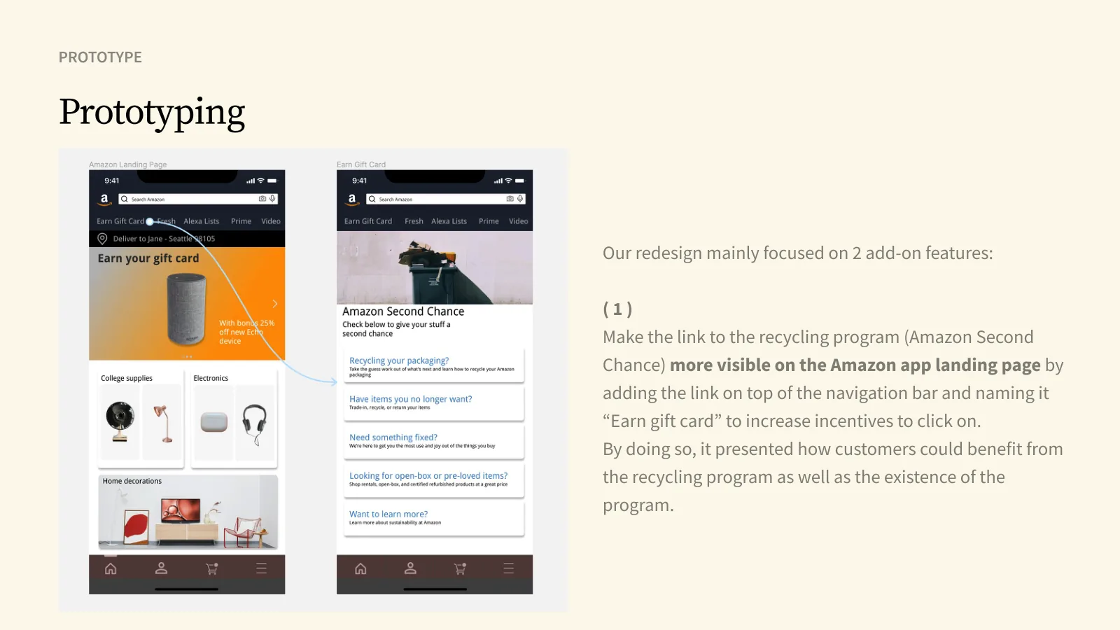 Amazon redesign — slide 13 of 17